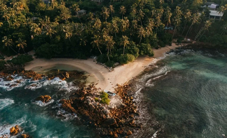 Sri Lanka Beaches bird view